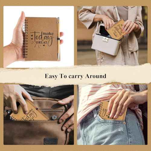 32 Pack Spiral Notebooks Sets Employee Appreciation Gifts Bulk Inspirational Journals with Motivational Pens Encouragement Notepad Thank You Gift for Team Staff Teacher Coworker