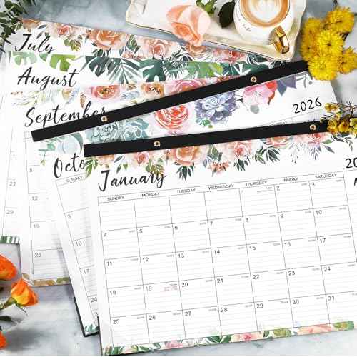 2026 Desk Calendar - Jan 2026 - Dec 2026, 12 Months Large Monthly Desk Calendar, 17" x 12", Desk Pad, Large Ruled Blocks, to-do List & Notes, Best Desk/Wall Calendar for Planning or Organizing