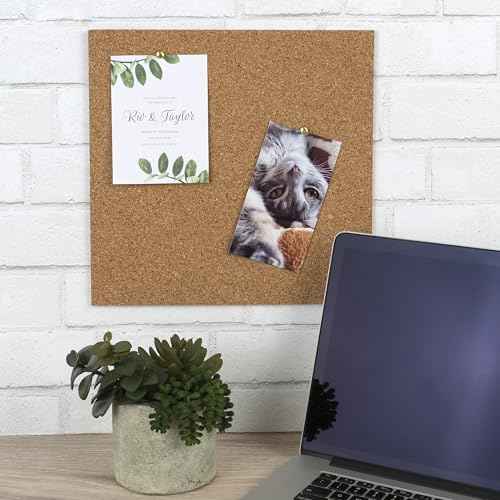 Quartet Cork Tiles, Bulletin Board Cork Panels 12" x 12" x 3/16", Natural, 8 Pack (108)