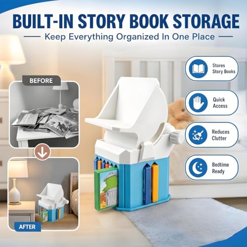 Adjustable Projector Stand for Little Tikes Story Dream Machine with Wall Ceiling Mount & Storage