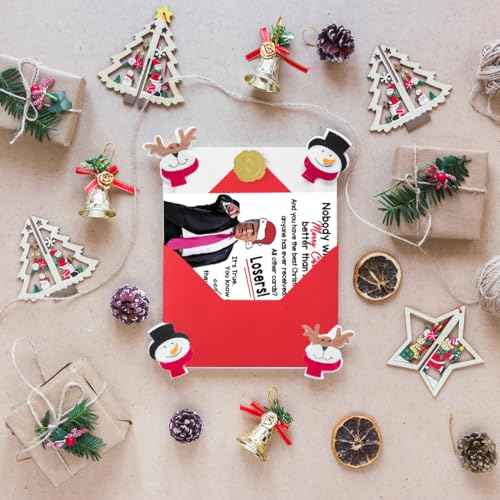 Funny Christmas Card for Wife Husband, Humor Christmas Gifts for Women Men, Happy Xmas Holiday Card for Mom Dad