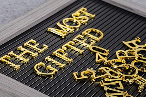 Veskaoty Gold 3/4 Inch Felt Letter Board Letter Set Refill Kit - 294 pcs, Variation: Gold 2