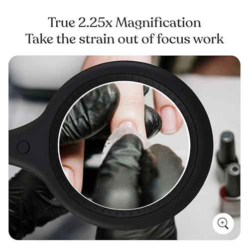 Brightech LightView Pro Flex 2 in 1 Magnifying Desk Lamp, 2.25x Light Magnifier, Adjustable Magnifying Glass with Light for Crafts, Reading, Close Work