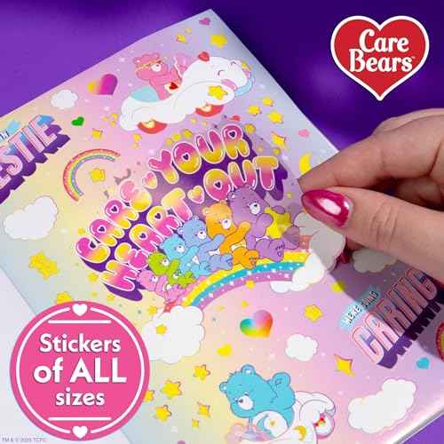Care Bears Sticker Book, 1500 Cute Stickers for Scrapbooks, Planners, Features Letter, Laptops and Water Bottle for Kids Teens, School Supplies for Kids