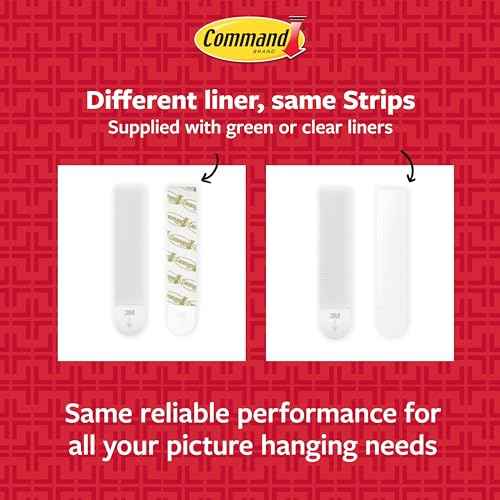 Command 15 lb & 10 lb Large and Medium Picture Hanging Strips 28 Assorted Pairs (56 Command Strips), Damage-Free Hanging Picture Hangers, Wall Hanger for Christmas Decorations, White Adhesive