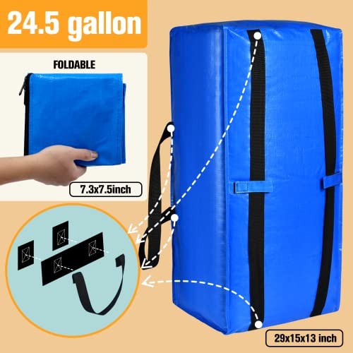 Moving Bags, Large Storage Bags Alternative to Moving Boxes, Moving Supplies for Packing, 10 Packs