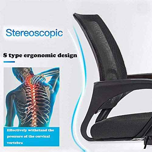 BestOffice Office Chair Ergonomic Cheap Desk Chair Mesh Computer Chair Lumbar Support Modern Executive Adjustable Stool Rolling Swivel Chair for Back Pain (Black)