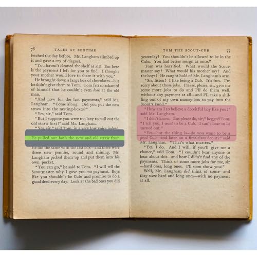 Reading Guide Strips Set - Dyslexia & Learning Aid Bookmarks & Rulers
