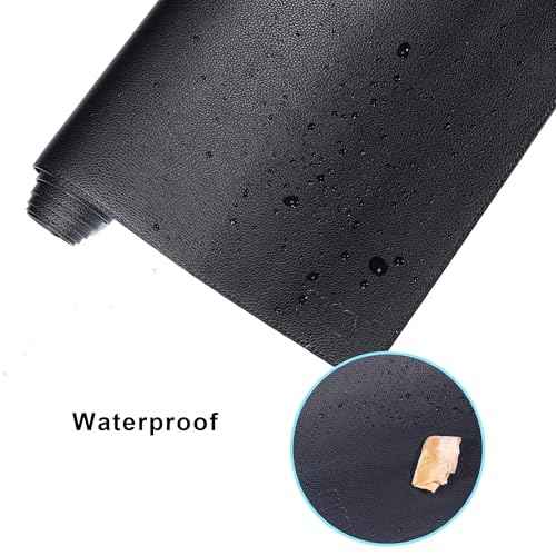 Cacoy 40" x 24" Leather Desk Mat, PU Leather Desk Pad Protector, Desk matt for Desktop, Office Desk Mat, Large Gaming Mouse Pad, Waterproof Desk Blotter Pad for Office and Home (Black)