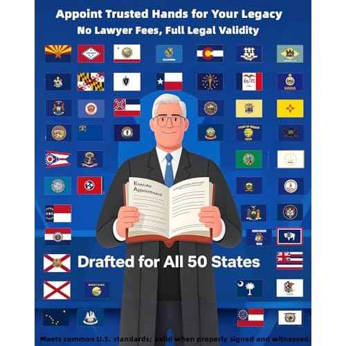2025 Last Will and Testament Kit (3-Pack) ? DIY Estate Planning Forms, Lawyer-Prepared Templates with Instructions & Security Envelopes ? Valid in All 50 States