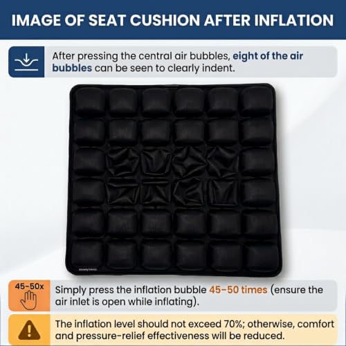 Travel Airplane Seat Cushion for Long Flights – Inflatable Comfort Pad