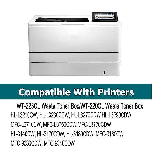 WT-220CL Waste Toner Box WT-223CL Waste Toner Box Works with Brother MCF-9340CDW HL-L3210CW L3230CDW MFC-9130CW HL-3140CW,HL-3170CDW,MFC-L3750cdw HL-3180CDW L3290CDW Printer