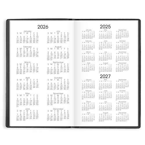 AT-A-GLANCE 2026 Planner, Monthly, 3-1/2" x 6", Pocket Size, DayMinder, Black (SK530026)
