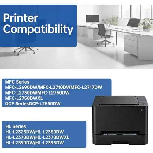 TN760 for TN760 Toner Cartridges Used to MFC-L2750DW MFC-L2710DW HL-L2350DW HL-L2395DW HL-L2370DW DCP-L2550DW Printer High Yeild Black ? 4PK