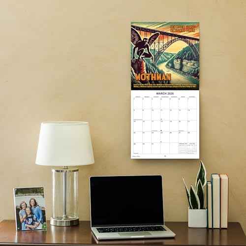 2026 National Park Lore Monthly Wall Calendar | 12" x 24" | Monsters & Cryptids in National Parks Calendar 2025-2026