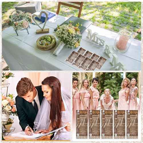 Cholemy 90 Sets Wedding Favors for Guests Happily Ever After Bamboo Ballpoint Pens with Thank You Cards Organza Bag Bulk Rustic Bridal Shower Thank You Gifts for Wedding Party