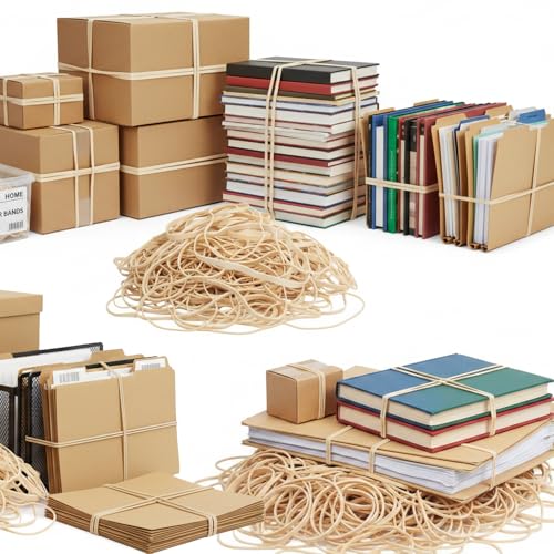 Assorted Rubber Bands Kit 0.5 lb | 4 Sizes Large 8in to 4-5/6in