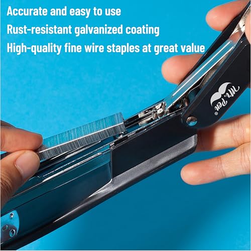Mr. Pen Staples for Staple Gun 20 Sheets Capacity 1/4 Inch Leg - 10,000 Staples