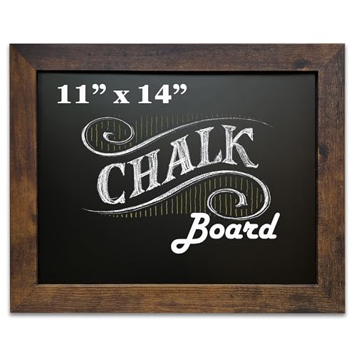 Loddie Doddie Rustic Frame Magnetic Chalkboard Calendar 11x14 Wall Decor