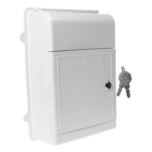 Uonlytech Lockable Wall Mount Mailbox for Outdoor Use Weatherproof Suggestion Box with Lock for Letters Complaints and Donations for Offices and Communities