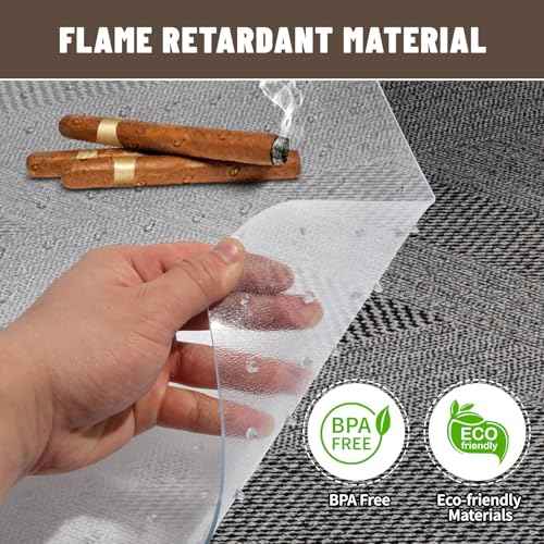 Clear Office Chair Mat for Carpet - 36"x48" Heavy-Duty Protection for Low Pile Carpets - Not Suitable for Hardwood Floors