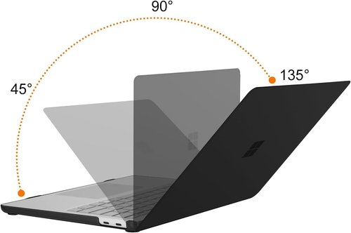 MOSISO Surface Laptop 13-Inch Case - Protective Hard Shell & Screen Protector - Black
