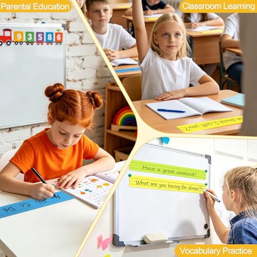 6-Color Pack of 120 Lightweight 3x23 Inch Sentence Strips for Classroom Learning