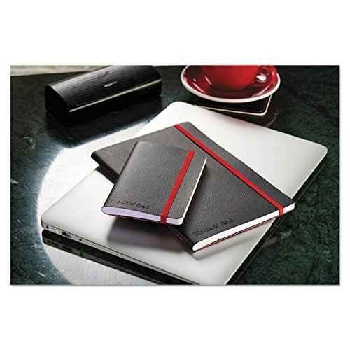 Black n' Red Business Journal, 8-1/4 x 5-3/4", 71 Sheets, Ruled, Optik Paper, Hardcover, Casebound, Black (400065000)