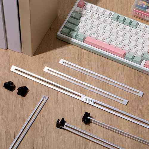 12 Pcs Metal Adjustable File Cabinet Rails Set Include 8 Hanging File Rail Clips 4 Cabinet Dividers Bars Suitable for Cabinets with Drawer Thickness Less Than 1/8 Inch(Silver,10-18 Inch)