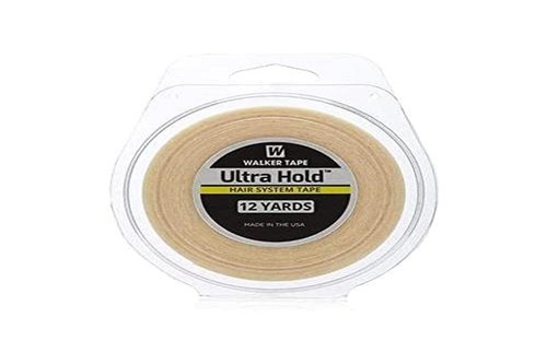 Ultrahold Adhesive New 4.0 Ounce with Nozzle top, one Color and Ultrahold WKR-UHT-M2 Clear Authentic Walker Tape, 3/4" Width, 12yds Length Bundle