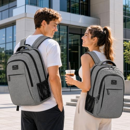 MATEIN Grey 15.6 Inch Travel Laptop Backpack with Organized Compartments