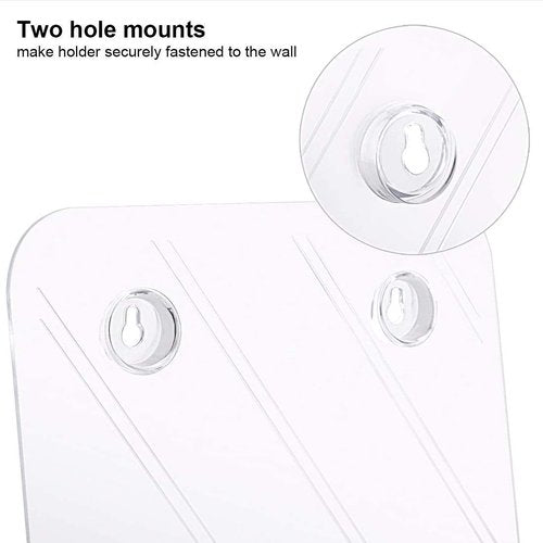 Bundle Set 2, Ktrio Acrylic Clear Brochure Holder 8.5 x 11 inches 2 Pack, Acrylic Mail Holder Clear Mail Organizer Countertop 6 x 2.5 x 4 Inches 1 Pack for Home Office School