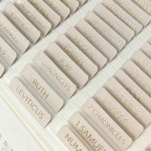 Laminated Bible Tabs for Women and Men,Bible Study Tabs,Bible Study Journaling Supplies,Bible Book Index Tabs
