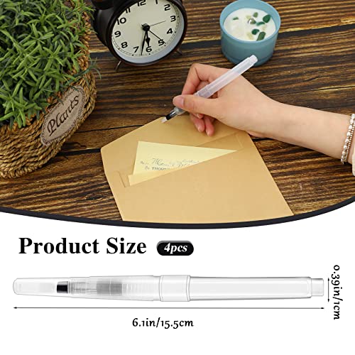 Vin Beauty Envelope Moistener Pen 4-Pack, Portable Sealers with Brush for Precise Moistening