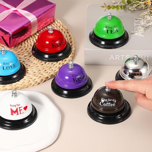 PATIKIL Silver Desk Bell 3.3 Inch Service Call Bell for Restaurants & Hotels