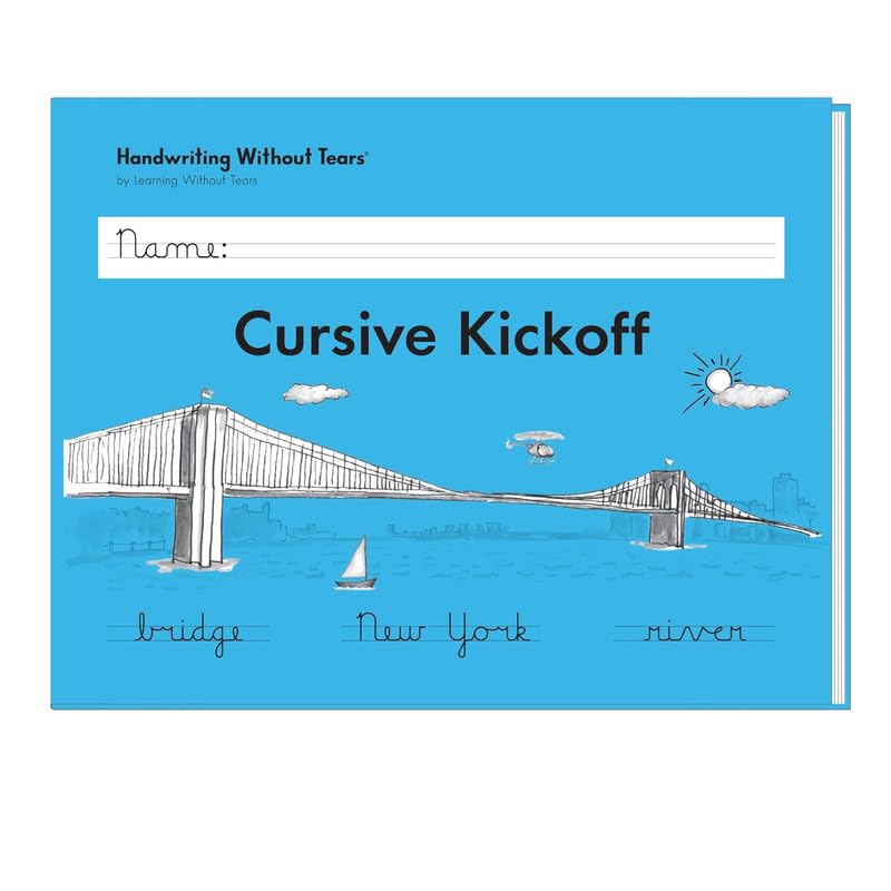 Learning Without Tears Cursive Kickoff Workbook for 2nd & 3rd Grade, Student Edition
