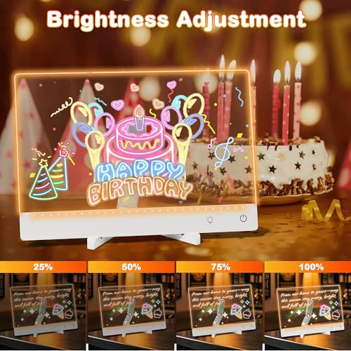 White Rechargeable Lumi LED Drawing Board 14x10 Inches Wireless Light-up Art Board