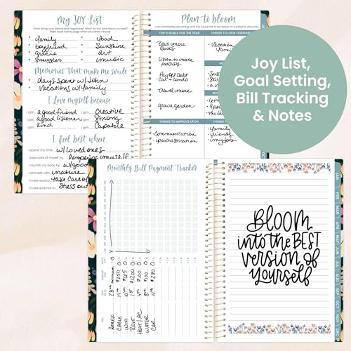 bloom daily planners 2026 Pocket Planner - 4¡± x 6¡± - (January 2026 - December 2026) - MINI Weekly/Monthly Agenda Organizer & Calendar Book - Blooming Wildly
