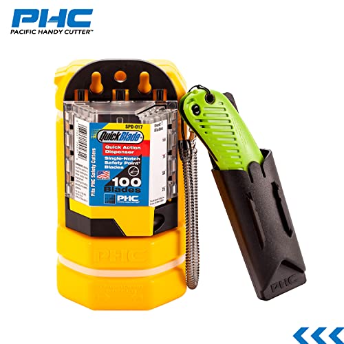 Pacific Handy Cutter Blade Disposal Bank Wall Mount Yellow - Safe Razor Blade Storage