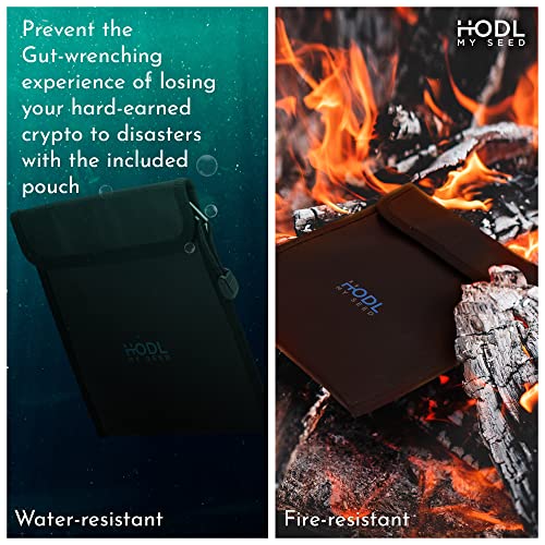 Seedbook By Hodl My Seed ? The Safest And Most Convenient Way To Store Your Crypto Recovery Seed Phrases. Securely Lock Your Cold Storage Keys In This Safe Password Notebook(1, Black)