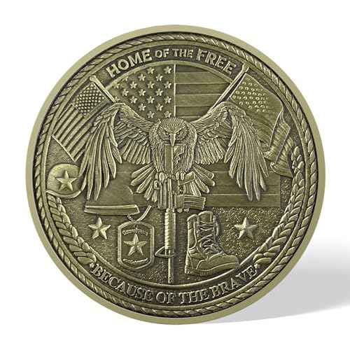 50Pcs Military Veterans Challenge Coin Bulk Honoring Patriotic Emblem Shield Eagle Flag Thanks for Your Service Coins Appreciation Gifts for US Army Commemorative Coin Veterans
