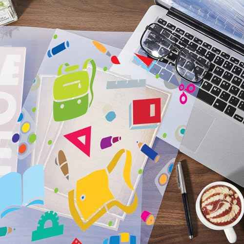 Timgle 100 Sheets Waterproof Inkjet Transparency Film 11 x 17 Inch Transparency Paper Acetate Sheets for Silk Screen Printing Transparent Printer Paper for Printers Overhead Projector Crafts 5 Mil