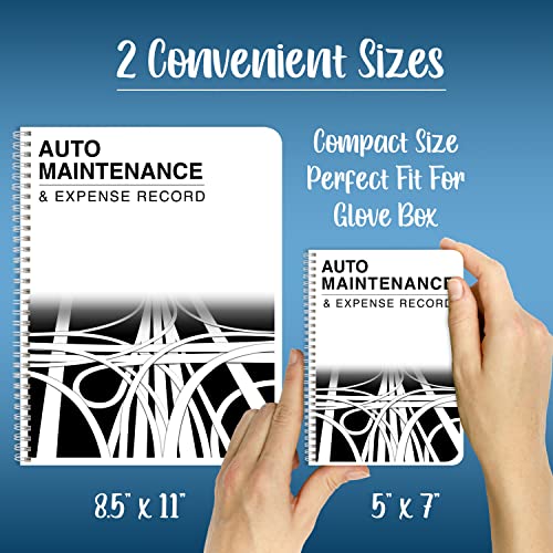Auto Maintenance Log 5" x 7" Wire-O, 100 Pages – BookFactory