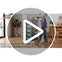 Costway 15-Drawer Rolling Storage Cart - Green Gradient, 4 Casters