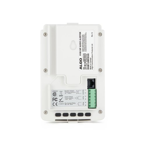 Algo 8180 PoE IP Paging and SIP Loud Ringer Indoor Audio Alerter, Wideband IP Speaker for Voice Paging, Emergency Alerting Bundle with Ethernet (RJ-45) Cable, Cable Ties, 6th Avenue Fiber Cloth