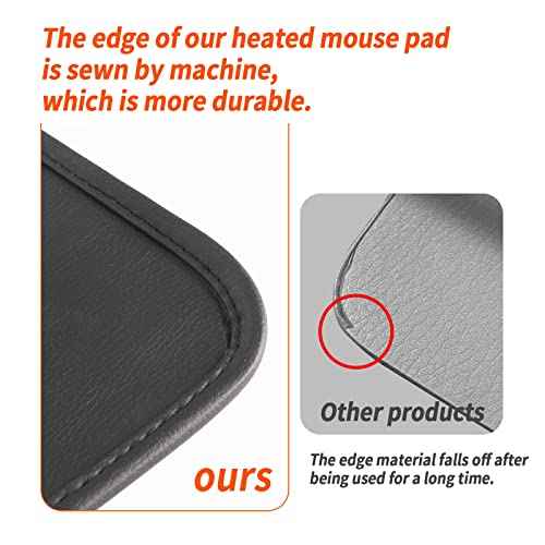 Mymyth Heated Desk Pad, Warm Mouse Pad, Foot Warmer - 8 Speeds Heated Control with Digital Display - 31.5¡®¡¯¡¿17.5¡± Extended Edition Gaming Mouse Mat - Auto Shutoff