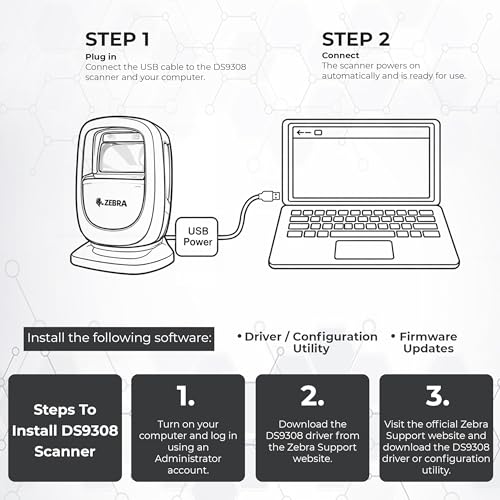 ANYHDD DS9308 Presentation Barcode Scanner 1D/2D USB-A Corded