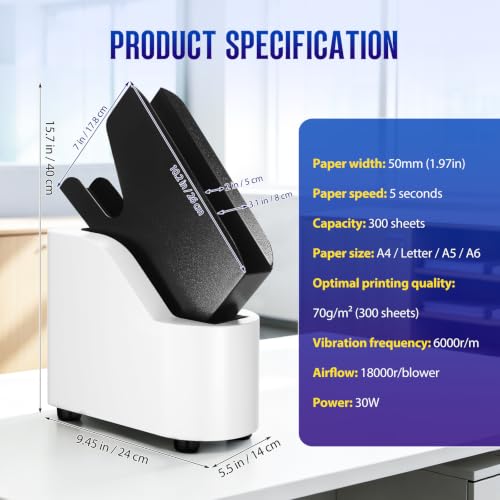 Automatic Paper Jogger Machine for Office & Printing, Tabletop Design