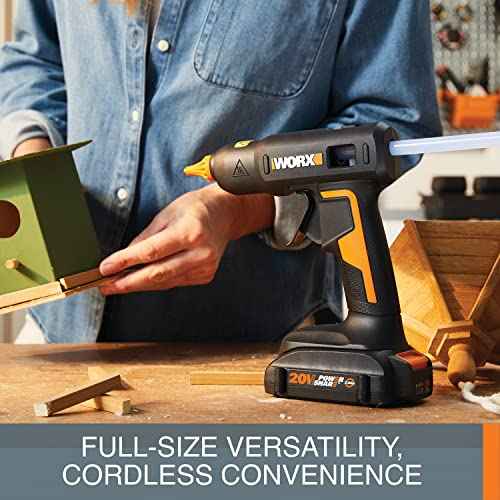 Worx 20V Power Share Full-Size Hot Glue Gun WX045L.9- (Tool Only)