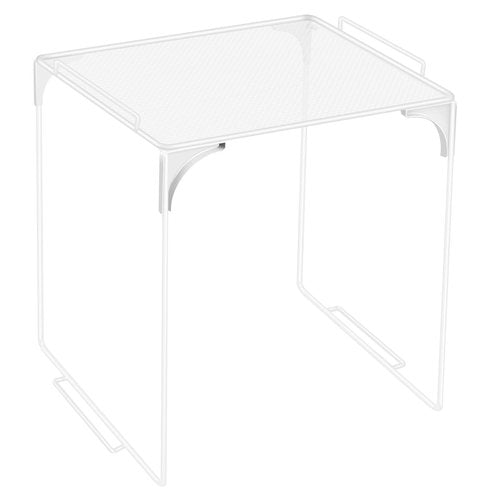 Demonwer Locker Organizer Shelf White Stackable Extra Locker Shelf Storage Cabinet Accessories for School Office Home Gym Supplies